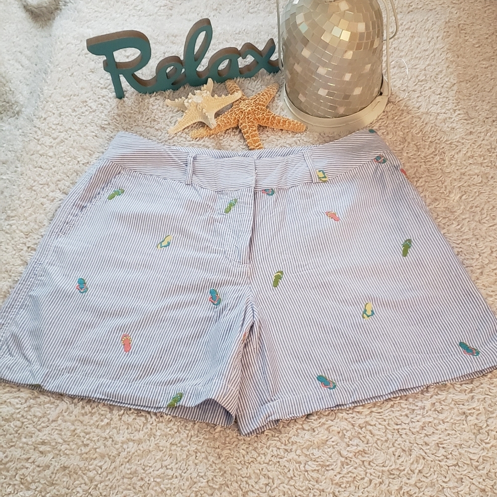 Shorts w/flip flops on them